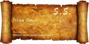 Sisa Saul névjegykártya